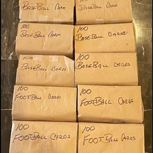 1000 Sports Card Grab Bags - FOOTBALL & BASEBALL!!